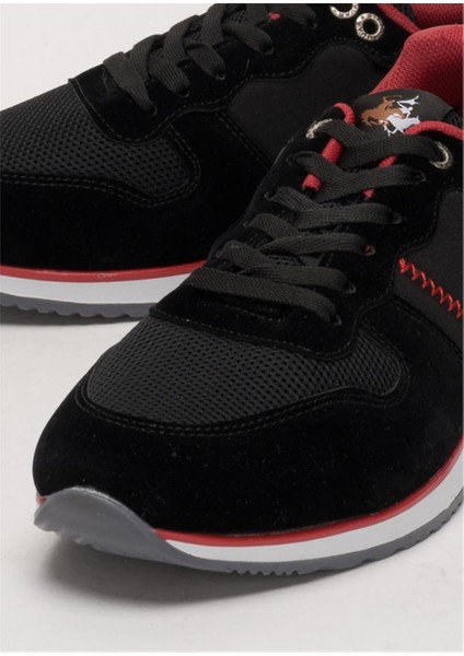 Erkek Günlük Casual Sneaker Ayakkabı Siyah-Kırmızı Leona indirimleri