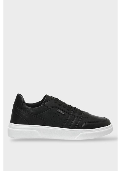 Erkek Spor Sneaker Ayakkabı Siyah - Beyaz