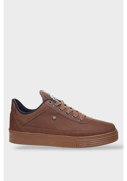 Erkek Günlük Yumuşak Iç Astarlı Şık Sneaker Spor Ayakkabı Taba
