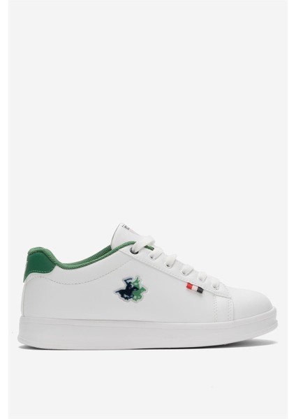 Unisex Sneakers Günlük Kullanım İçin Beyaz Yeşil Antibakteriyel Kumaş Tabanlı