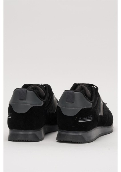 Erkek Günllük Sneaker Spor Ayakkabı Siyah - Füme
