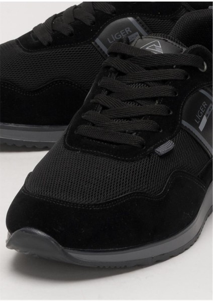 Erkek Günllük Sneaker Spor Ayakkabı Siyah - Füme