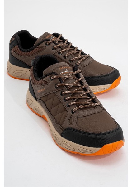 Erkek Kışlık Rahat Comfort Spor Ayakkkabı Kahverengi-Turuncu fiyatları