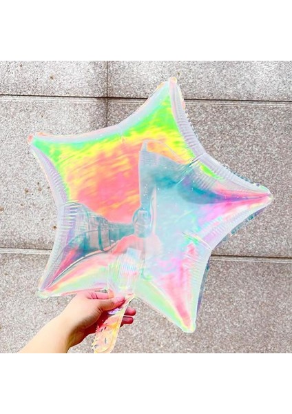 Yıldız Folyo Balon Şeffaf Renkli (45 cm ) fiyatları