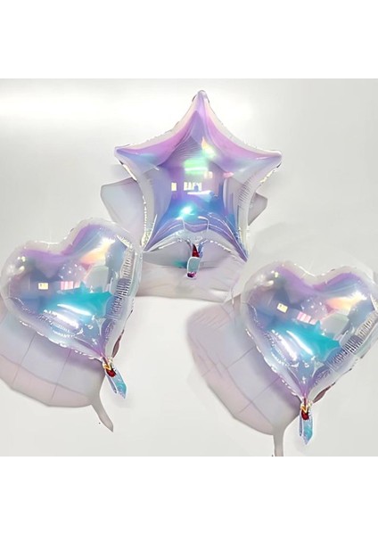 Yıldız Folyo Balon Şeffaf Renkli (45 cm ) fırsatları