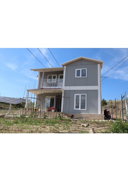 100 M2 Prefabrik Ev Çift Katlı