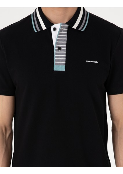 Erkek Siyah Slim Fit Tişört 50304013-VR046