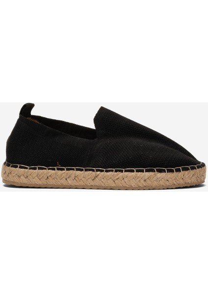 Unisex Siyah Triko Espadril