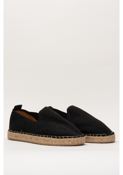 Unisex Siyah Triko Espadril