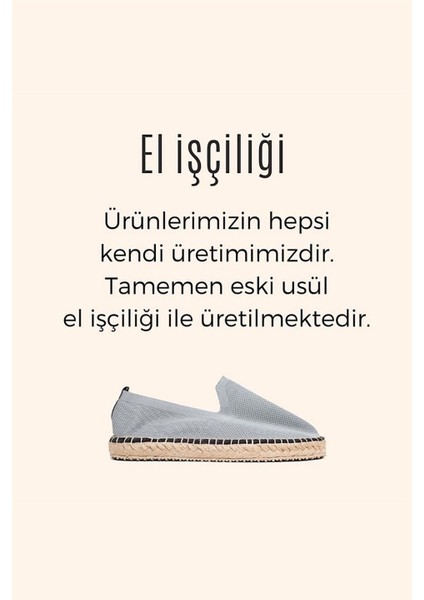 El Yapımı Triko Espadril Grı modelleri