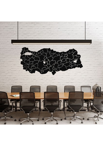 Türkiye Şehir Haritası Metal Duvar Dekoru