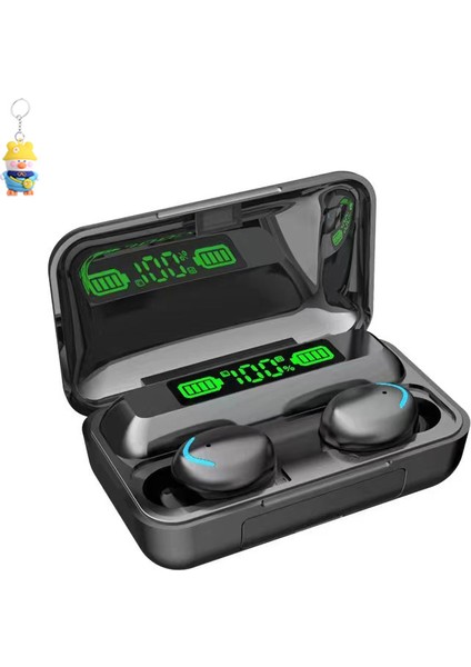 F9-5c Kulak Içi Dijital Ekran Dokunmatik Spor USB Güç Bankası Kablosuz Bluetooth Kulaklık 5.3 (Yurt Dışından)