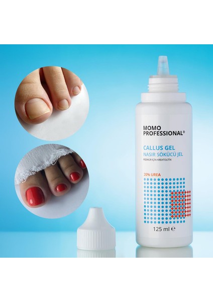 Callus Gel, Nasır Çıkarıcı Jel, Pedikür için Keratolitik Jel, 125 ml