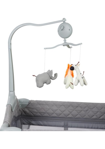 Lyon Açık-Gri Oyun Parkı 70X110 cm Taşıma Kapasiteli Demir Malzeme ile Tekerlekli Kullanım indirimleri