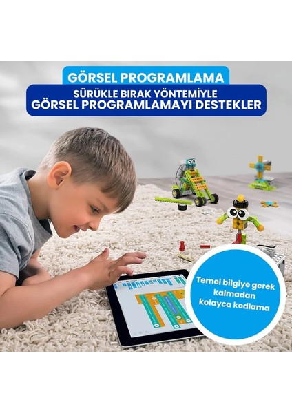 Makerzoid, Robot Master Premium, Robotik Kodlama Seti 600 Parça, 200 Farklı Robot