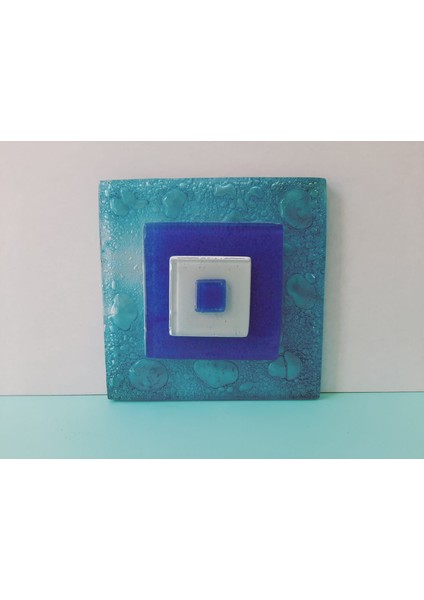 Cam Banyo Gideri Süsü, Dekoratif Gider Kapağı, 12cm*12cm Ebadında Cam Süzgeç Kapağı