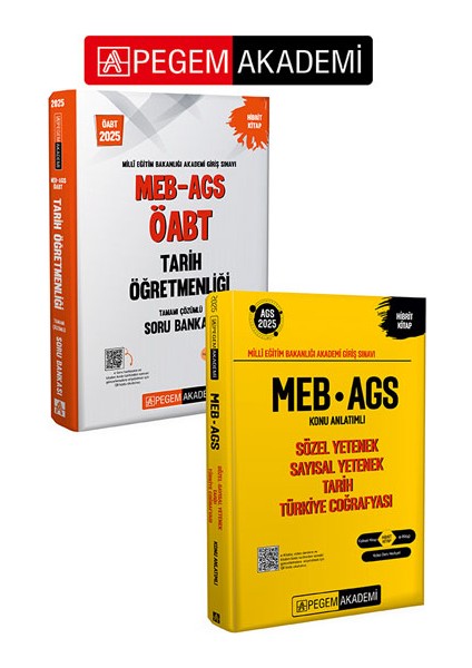 PEGEM AKADEMİ 2025 MEB-AGS-ÖABT Tarih Tamamı Çözümlü Soru Bankası