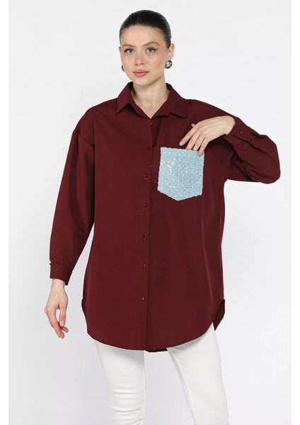 Kot Garnili Kadın Gömlek P-00016398