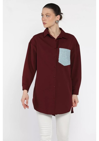 Kot Garnili Kadın Gömlek P-00016398 fiyatları