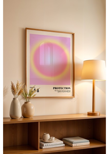 Aura Serisi Ahşap Çerçeveli Poster, Tablo No:2