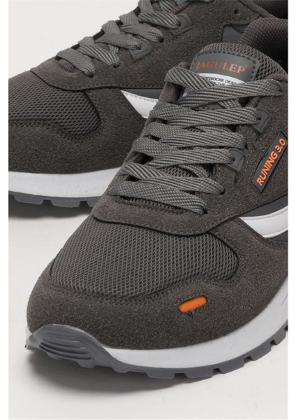 Erkek Ortopedik Günlük Yürüyüş Koşu Sneaker Spor Ayakkabı Lacivert - Kırmızı indirimleri