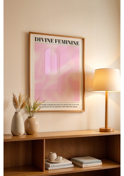 Aura Serisi Ahşap Çerçeveli Poster, Tablo NO:133