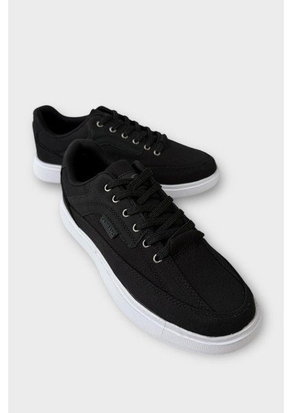 Erkek Keten Gabardin Kumaş Günlük Sneaker Ayakkabı Kahverengi