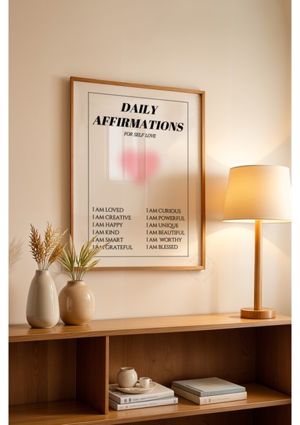 Aura Serisi Ahşap Çerçeveli Poster, Tablo NO:119