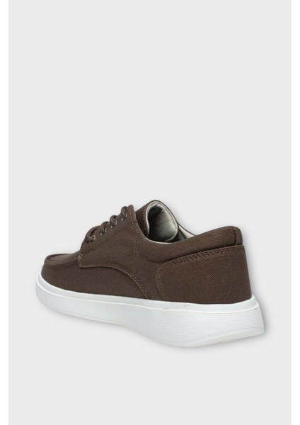 Erkek Keten Gabardin Kumaş Günlük Sneaker Ayakkabı Siyah