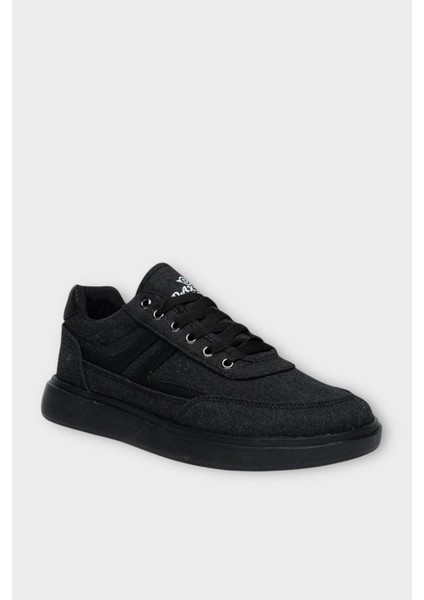 Erkek Keten Gabardin Kumaş Günlük Sneaker Ayakkabı Füme
