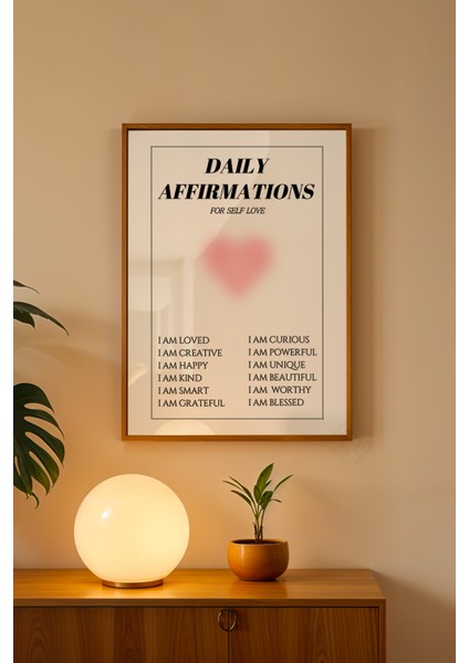 Aura Serisi Ahşap Çerçeveli Poster, Tablo NO:119