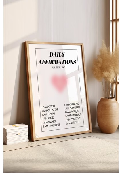 Aura Serisi Ahşap Çerçeveli Poster, Tablo NO:119