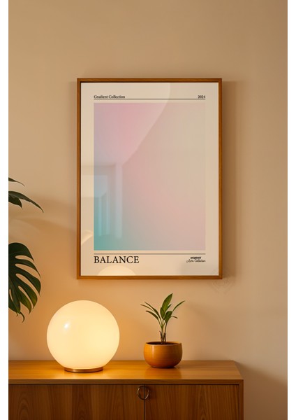 Aura Serisi Ahşap Çerçeveli Poster, Tablo No:30