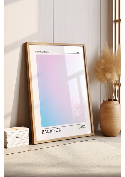 Aura Serisi Ahşap Çerçeveli Poster, Tablo No:30