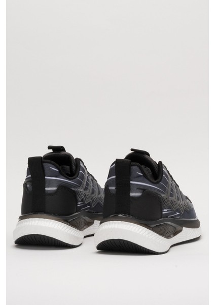 Erkek Günlük Koşu Yürüyüş Spor Ayakkabı SİYAH - BEYAZ fırsatları