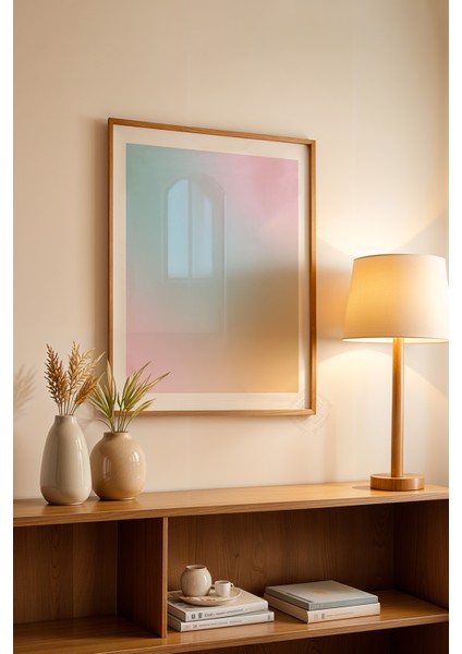 Aura Serisi Ahşap Çerçeveli Poster, Tablo No:22