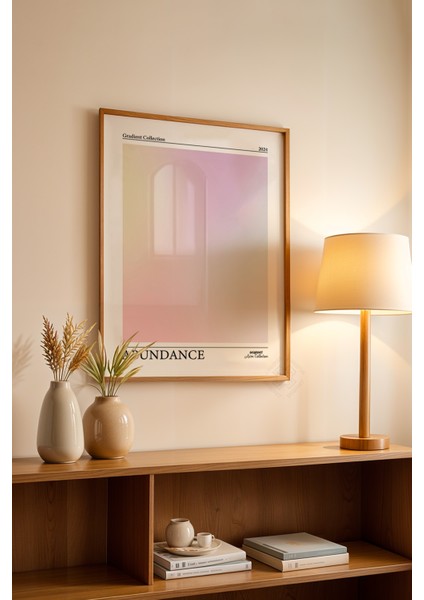 Aura Serisi Ahşap Çerçeveli Poster, Tablo No:33