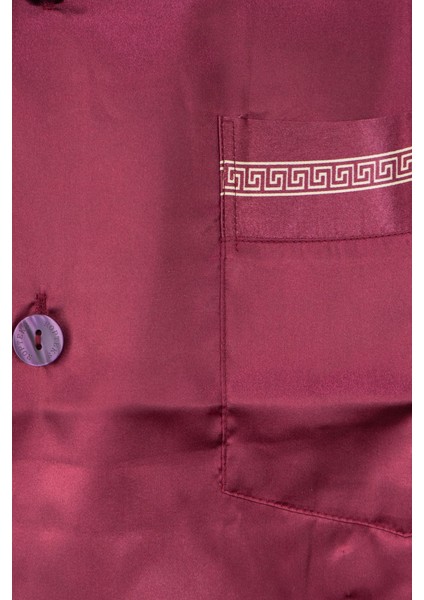 Erkek Şık Klasik Model Pijama Takımı Premium Saten Kumaş Murcia Model Cepli Tam Kalıp indirimleri