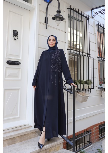 Eliza Taş Işlemeli Ferace - 9042