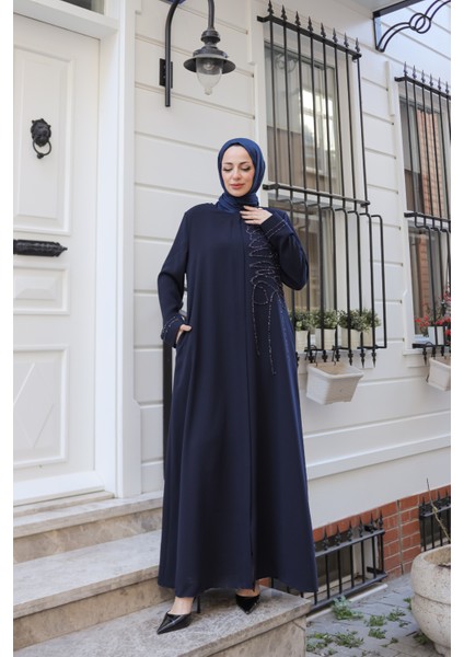 Eliza Taş Işlemeli Ferace - 9042