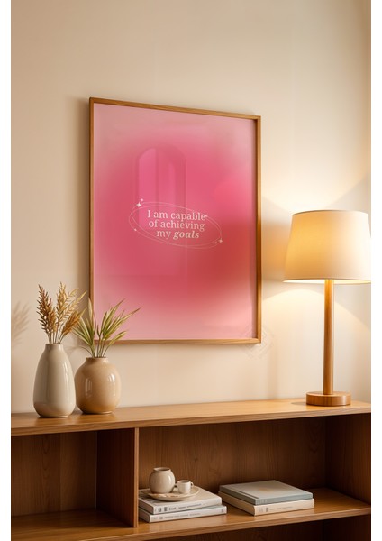 Aura Serisi Ahşap Çerçeveli Poster, Tablo NO:167
