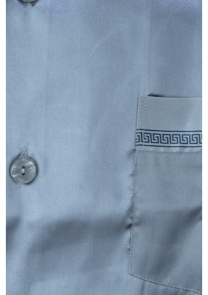 Erkek Şık Klasik Model Pijama Takımı Premium Saten Kumaş Murcia Model Cepli Tam Kalıp indirimleri