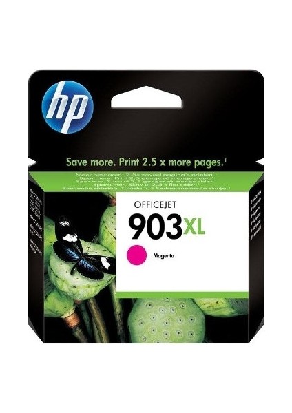 <![cdata[hp T6M07AE (903XL) Macenta Yuksek Kapasıtelı Murekkep Kartusu 825 Sayfa]]>