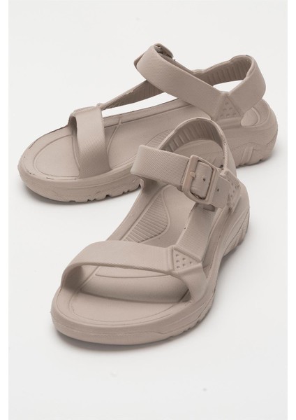 Unisex Eva Spor Kaymaz Yürüyüş Sandaleti VİZON