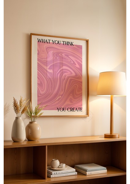 Aura Serisi Ahşap Çerçeveli Poster, Tablo NO:125