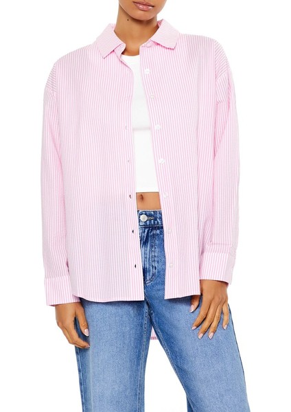 Poplin Çizgili Gömlek