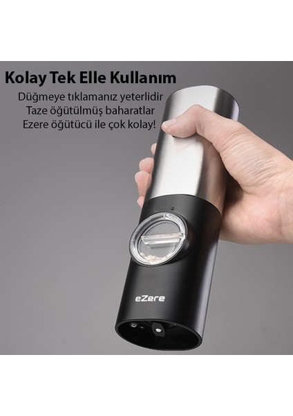 Elektrikli Baharat Tuz ve Karabiber Değirmeni Öğütücü indirimleri