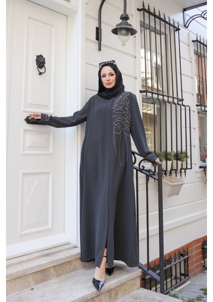 Eliza Taş Işlemeli Ferace - 9042