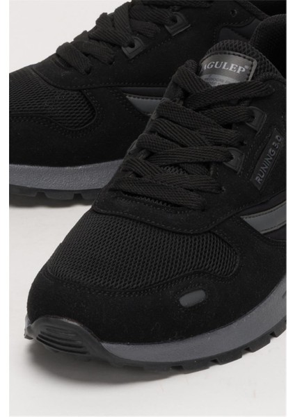 Erkek Ortopedik Günlük Yürüyüş Koşu Sneaker Spor Ayakkabı Lacivert - Kırmızı