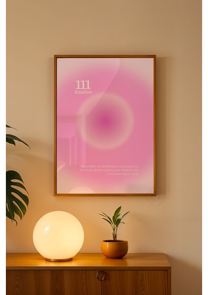 Aura Serisi Ahşap Çerçeveli Poster, Tablo NO:166 fiyatları